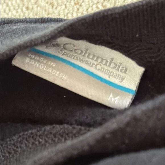 Columbia Trek Graphic Flag Crewneck Sweatshirt Black Size Men’s Medium - Picture 4 of 10